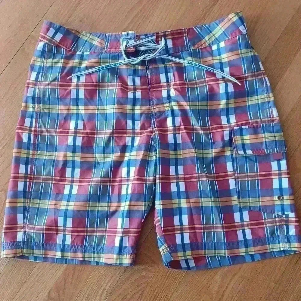 Roots Men's Medium Mesh Lined Board Swimming Trunks